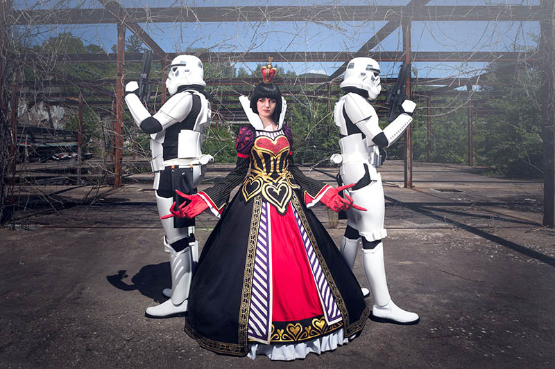 séance photo cosplay au parc de wesserling