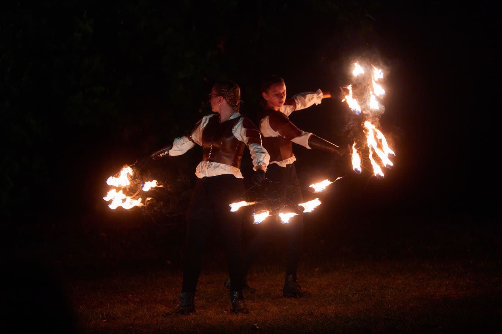 Fééries nocturnes photo du spectacle de feu