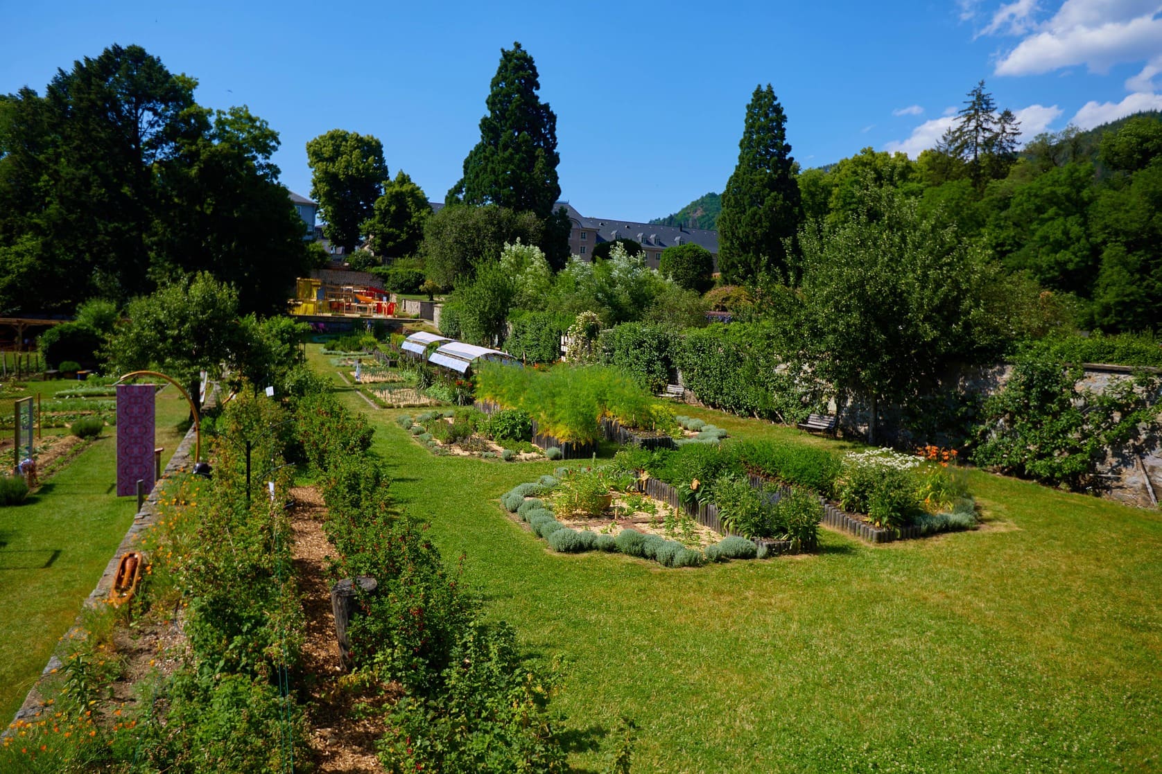 Photo du potager du Parc de Wesserling