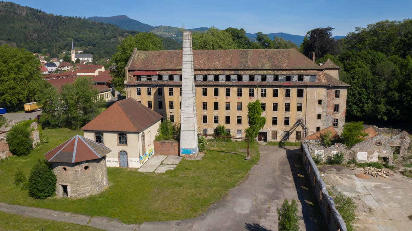 Photo de l'usine de filage