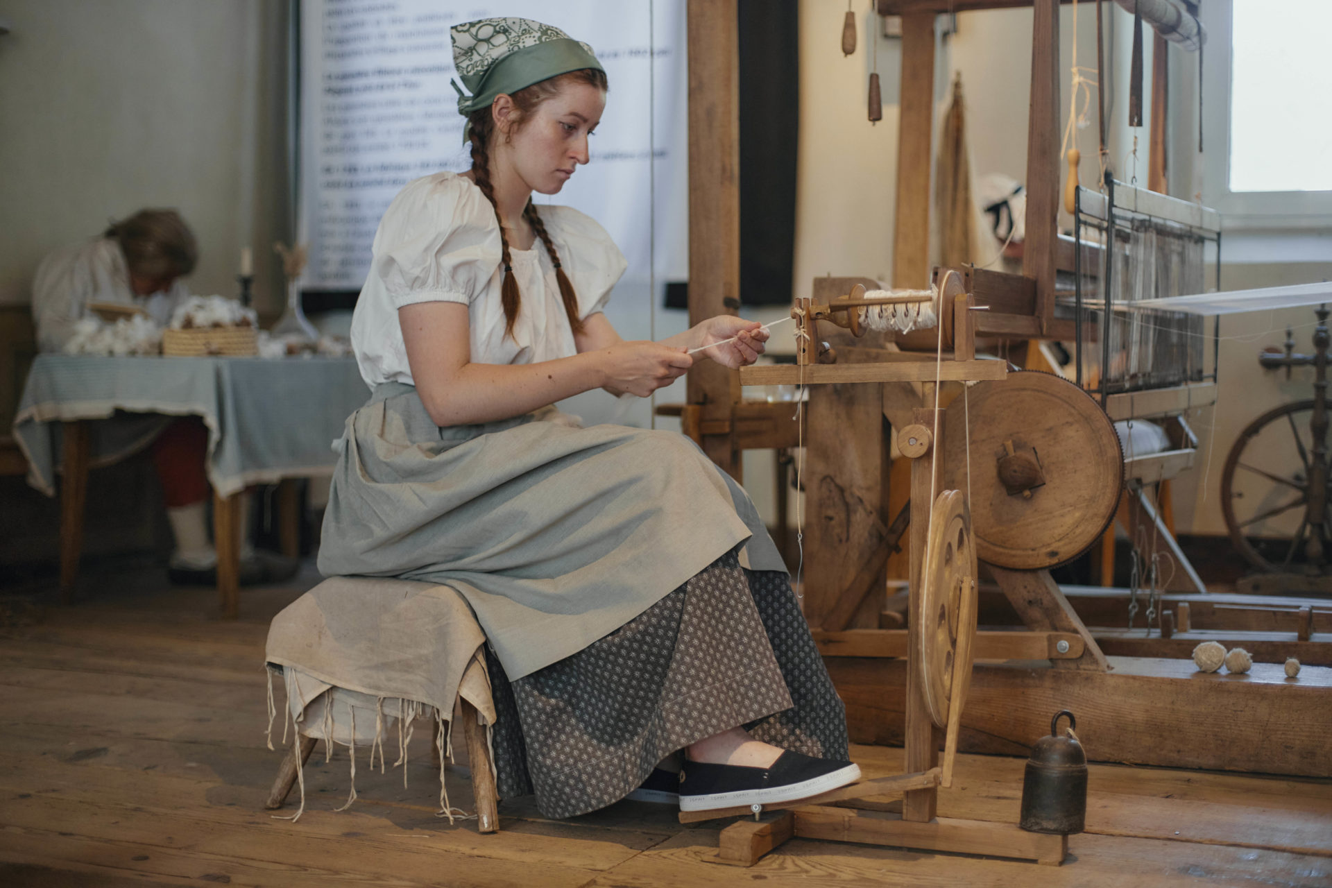 démonstration costumée à Wesserling